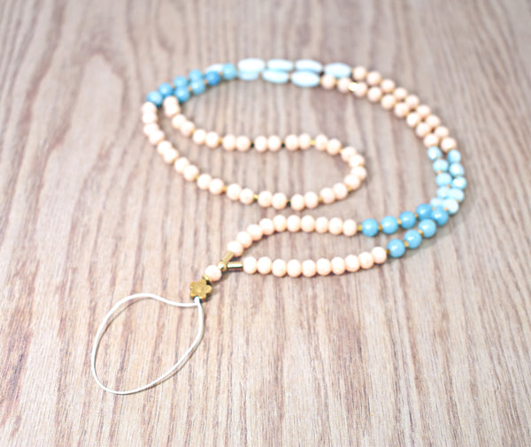 Beachy Day Beaded Lanyard