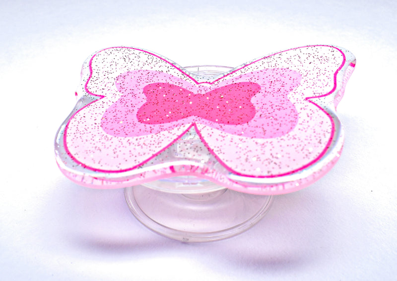 Pink Butterfly Pop Stand